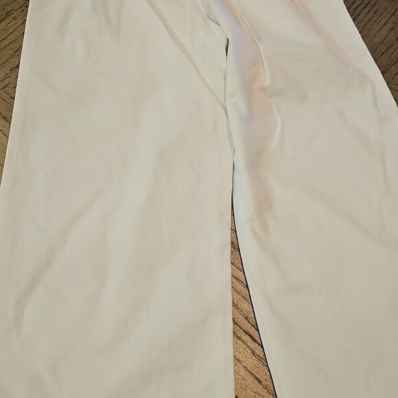 White Wide-Leg Trouser Size 7/8 - Picture 6 of 12